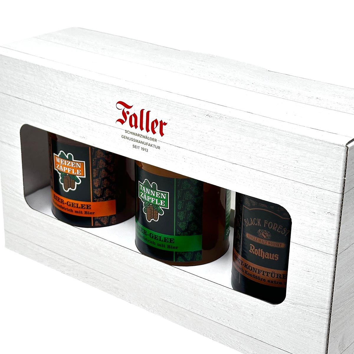 FeineHeimat Männer Konfitüren Set 3 Konfitüren Kirsch-Whisky, Bier&Hefeweizen á 330g