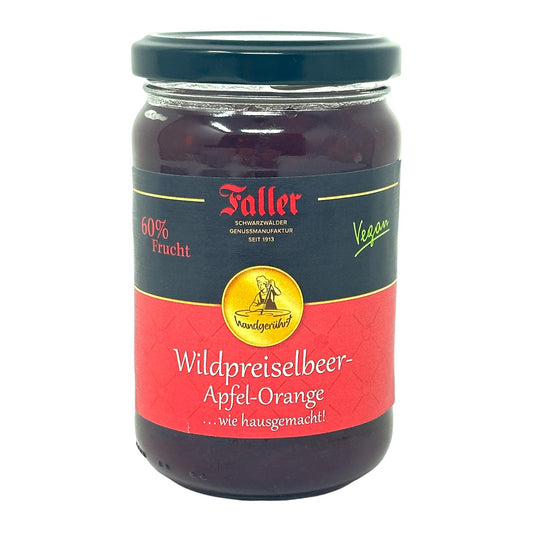 Faller Wildpreiselbeer-Apfel-Orangen Konfitüre – Hausgemachter Genuss aus dem Schwarzwald