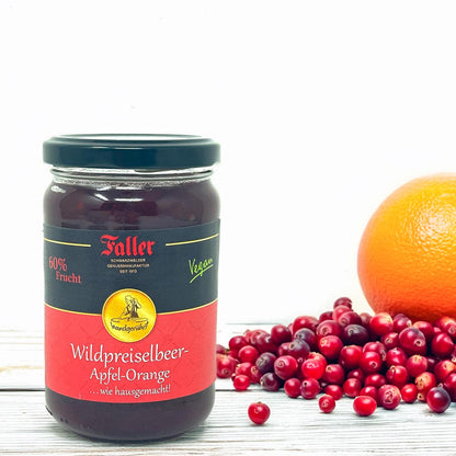 Faller Wildpreiselbeer-Apfel-Orangen Konfitüre – Hausgemachter Genuss aus dem Schwarzwald