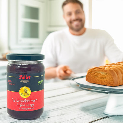 Faller Wildpreiselbeer-Apfel-Orangen Konfitüre – Hausgemachter Genuss aus dem Schwarzwald