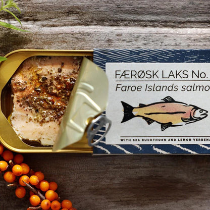 FANGST FÆRØSK LAKS No. 2: Lachs mit Sanddorn & Zitronenverbene aus den Färöern