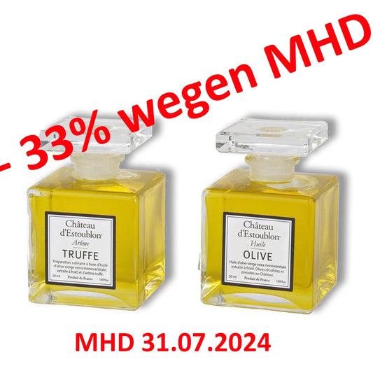 *MHD 31.07.2024* Château d’Estoublon Geschenkbox Olivenöl-Duo mit 2 Mini Flacons