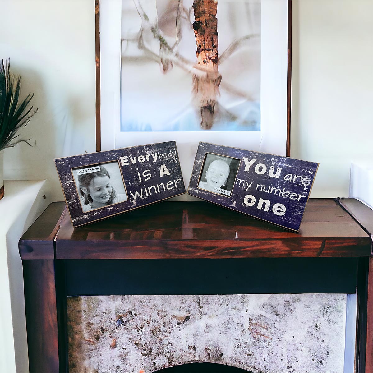 Stilvolle Wohnraumgestaltung: Das 2er-Set Bilderrahmen von Zarko aus Holz und Glas