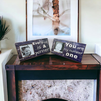 Stilvolle Wohnraumgestaltung: Das 2er-Set Bilderrahmen von Zarko aus Holz und Glas