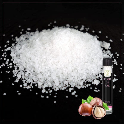 BACCYS Flor de Sal Meersalz Flocken in verschiedenen Geschmacksrichtungen Praktische Mühle