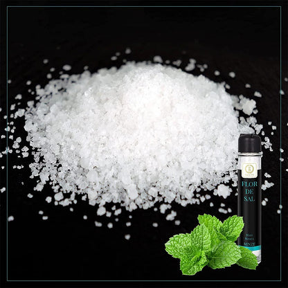 BACCYS Flor de Sal Meersalz Flocken in verschiedenen Geschmacksrichtungen Praktische Mühle