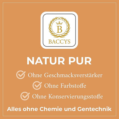 BACCYS Flor de Sal Meersalz Flocken in verschiedenen Geschmacksrichtungen Praktische Mühle