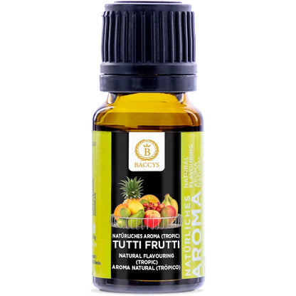 BACCYS Natürliches Aroma: Intensive Geschmacksvielfalt für Getränke und Backen, 10ml, vegan, zuckerfrei