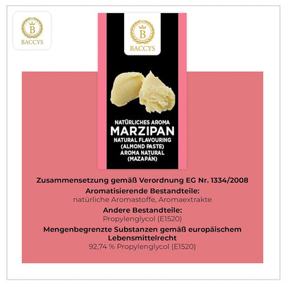 BACCYS Natürliches Aroma: Intensive Geschmacksvielfalt für Getränke und Backen, 10ml, vegan, zuckerfrei