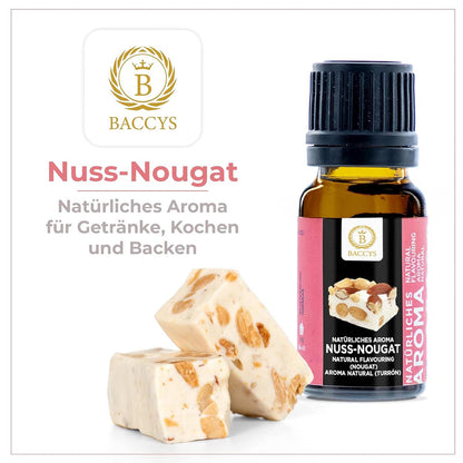 BACCYS Natürliches Aroma: Intensive Geschmacksvielfalt für Getränke und Backen, 10ml, vegan, zuckerfrei