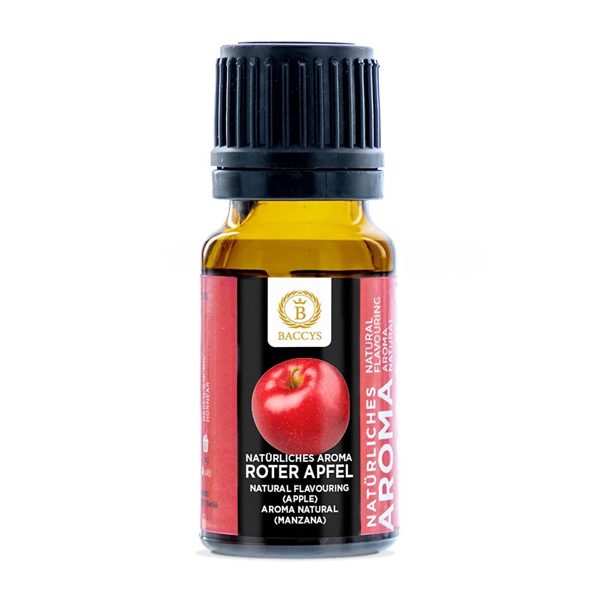 BACCYS Natürliches Aroma: Intensive Geschmacksvielfalt für Getränke und Backen, 10ml, vegan, zuckerfrei