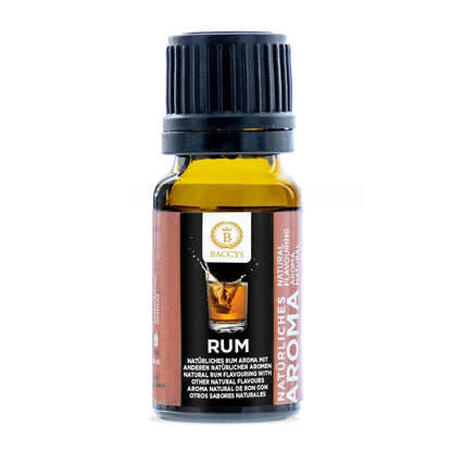 BACCYS Natürliches Aroma: Intensive Geschmacksvielfalt für Getränke und Backen, 10ml, vegan, zuckerfrei