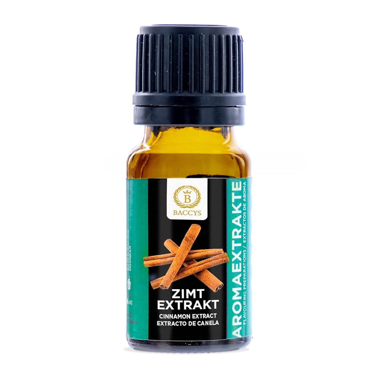 BACCYS Natürliches Aroma: Intensive Geschmacksvielfalt für Getränke und Backen, 10ml, vegan, zuckerfrei