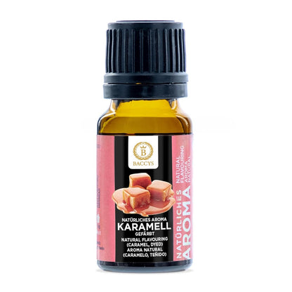BACCYS Natürliches Aroma: Intensive Geschmacksvielfalt für Getränke und Backen, 10ml, vegan, zuckerfrei