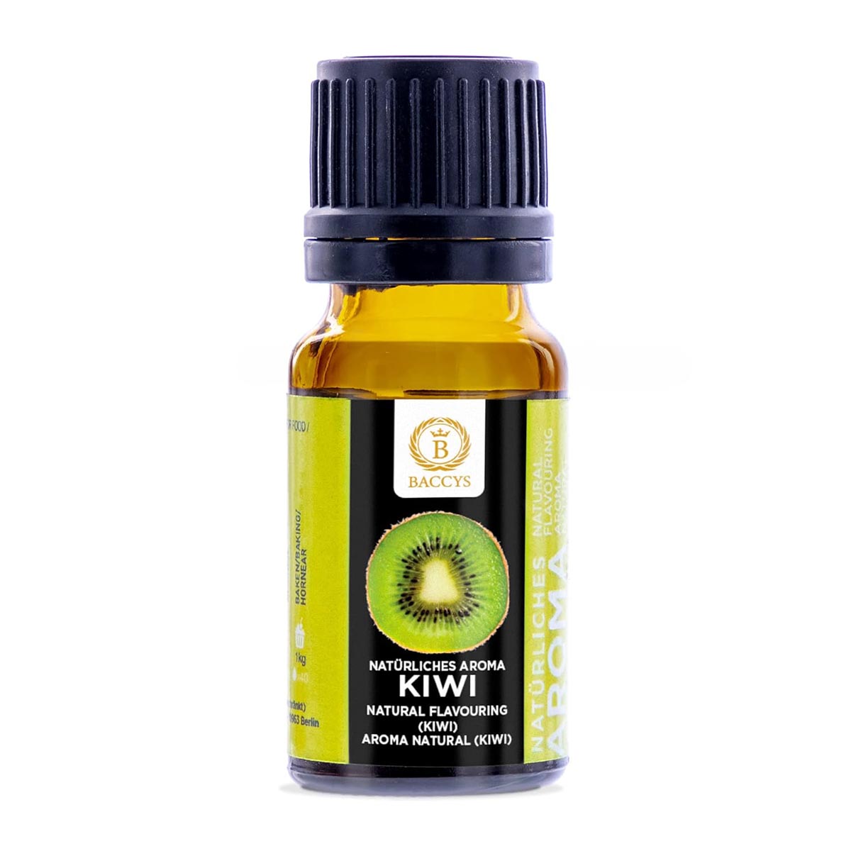 BACCYS Natürliches Aroma: Intensive Geschmacksvielfalt für Getränke und Backen, 10ml, vegan, zuckerfrei