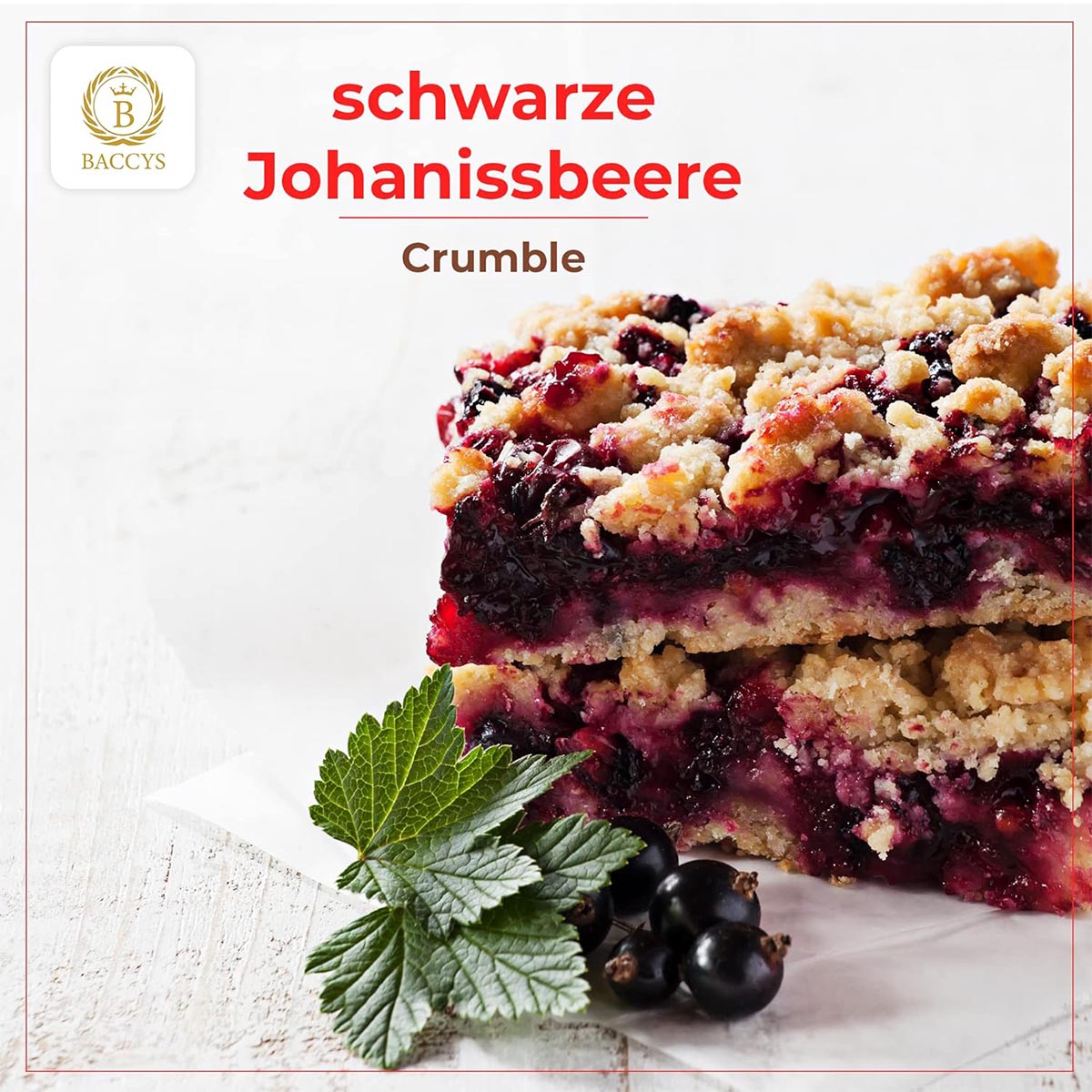 BACCYS Natürliches Aroma: Intensive Geschmacksvielfalt für Getränke und Backen, 10ml, vegan, zuckerfrei