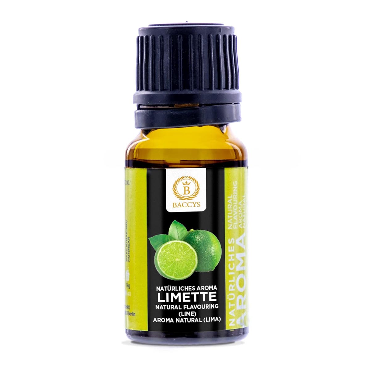 BACCYS Natürliches Aroma: Intensive Geschmacksvielfalt für Getränke und Backen, 10ml, vegan, zuckerfrei