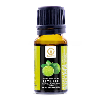 BACCYS Natürliches Aroma: Intensive Geschmacksvielfalt für Getränke und Backen, 10ml, vegan, zuckerfrei