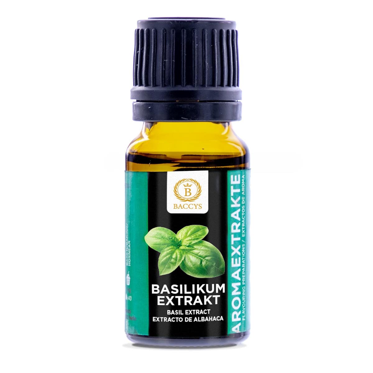 BACCYS Natürliches Aroma: Intensive Geschmacksvielfalt für Getränke und Backen, 10ml, vegan, zuckerfrei