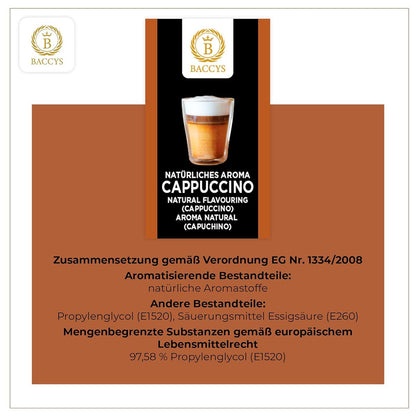 BACCYS Natürliches Aroma: Intensive Geschmacksvielfalt für Getränke und Backen, 10ml, vegan, zuckerfrei