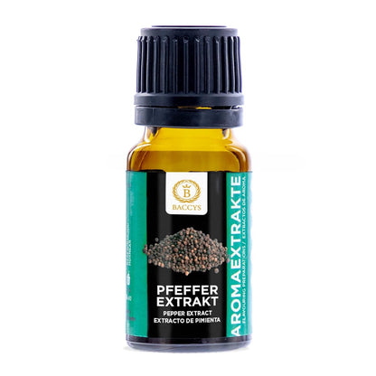 BACCYS Natürliches Aroma: Intensive Geschmacksvielfalt für Getränke und Backen, 10ml, vegan, zuckerfrei