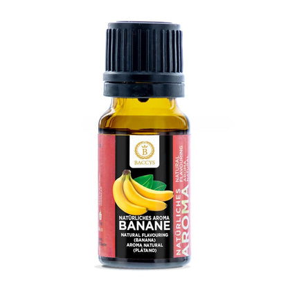 BACCYS Natürliches Aroma: Intensive Geschmacksvielfalt für Getränke und Backen, 10ml, vegan, zuckerfrei