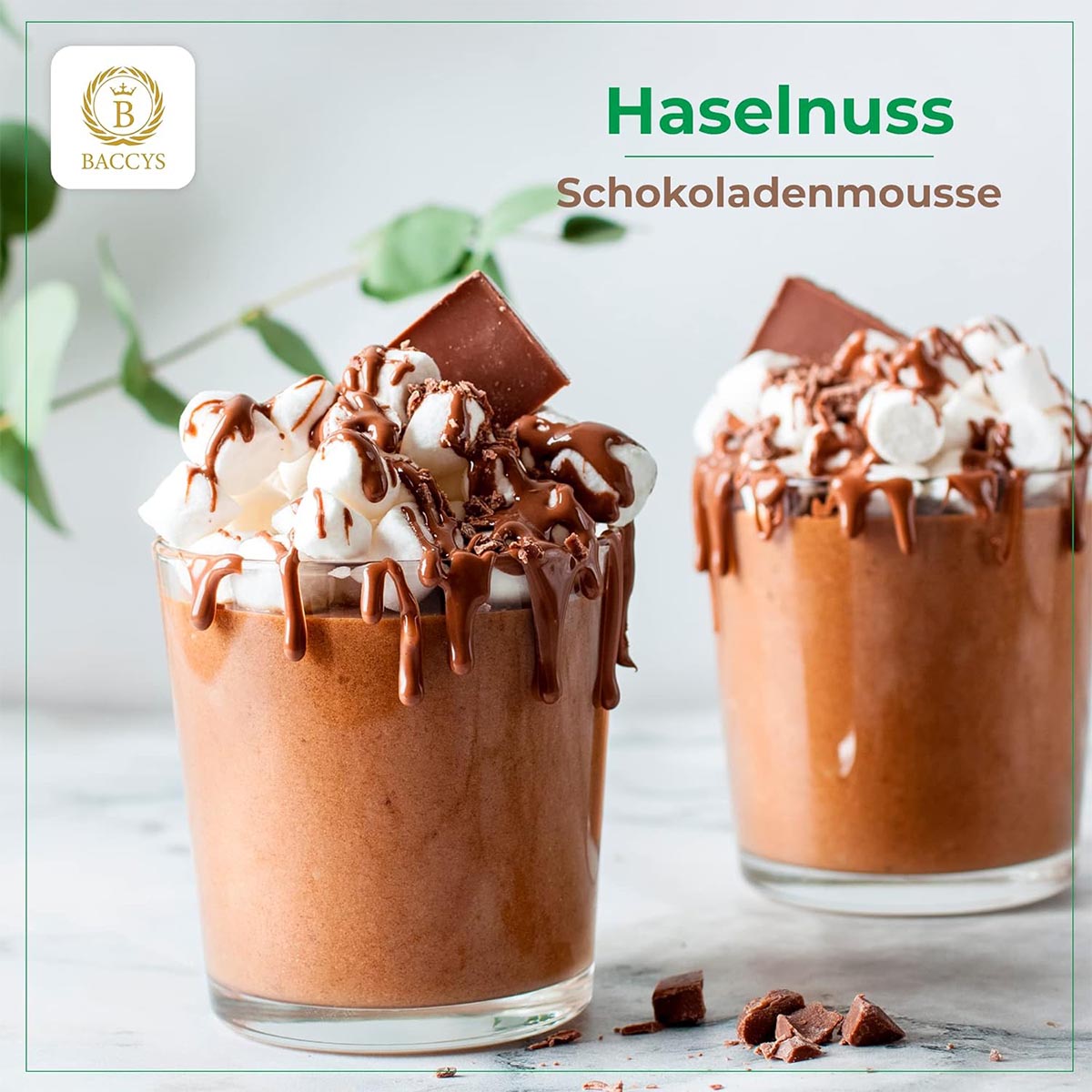 BACCYS Natürliches Aroma: Intensive Geschmacksvielfalt für Getränke und Backen, 10ml, vegan, zuckerfrei