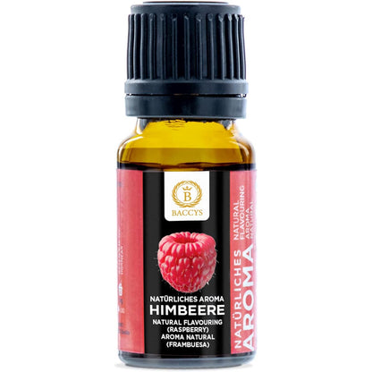 BACCYS Natürliches Aroma: Intensive Geschmacksvielfalt für Getränke und Backen, 10ml, vegan, zuckerfrei