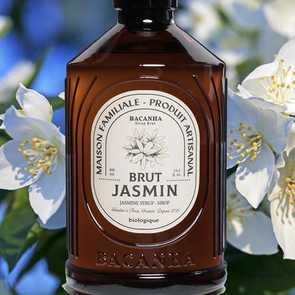 Bacanha Sirop Brut de Jasmin Bio 400 ml - Bio Jasmin Sirup mit Bio Rohrzucker