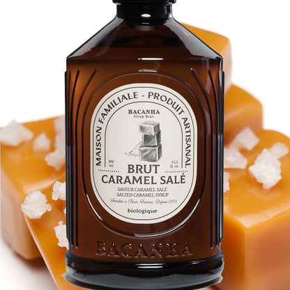 Bacanha Sirop Brut de Caramel Salé Bio 400 ml - Bio Salted Caramel Sirup