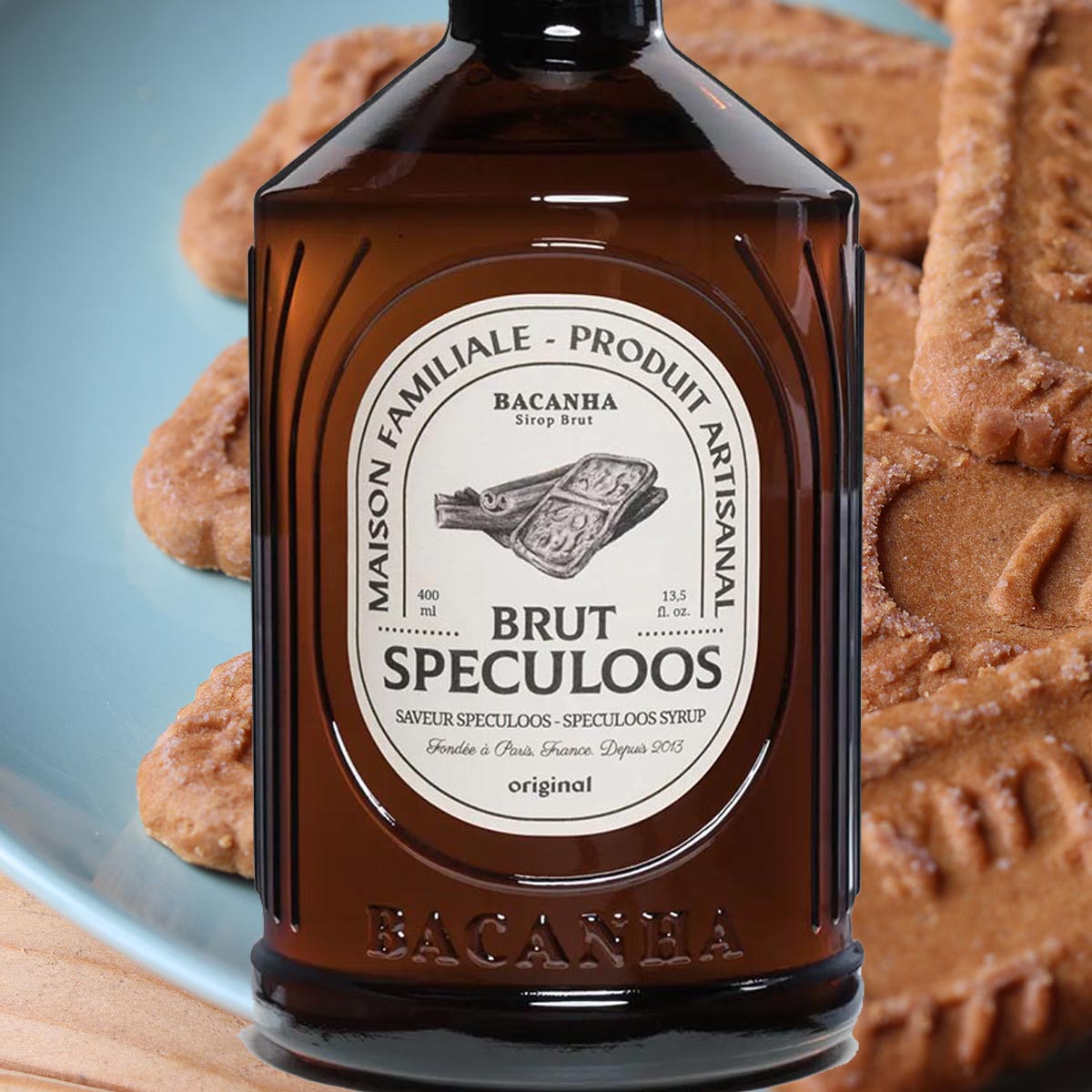 Bacanha Sirop Brut de Spéculoos 400 ml - Spekulatius Sirup aus Frankreich