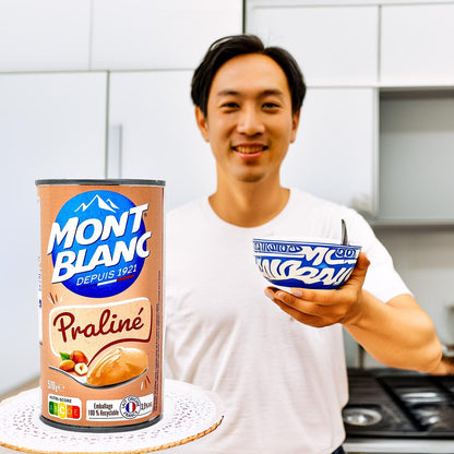 Mont Blanc Praliné Nougat Dessertcreme – Süßes Genusserlebnis für jeden Tag 570 Gr.