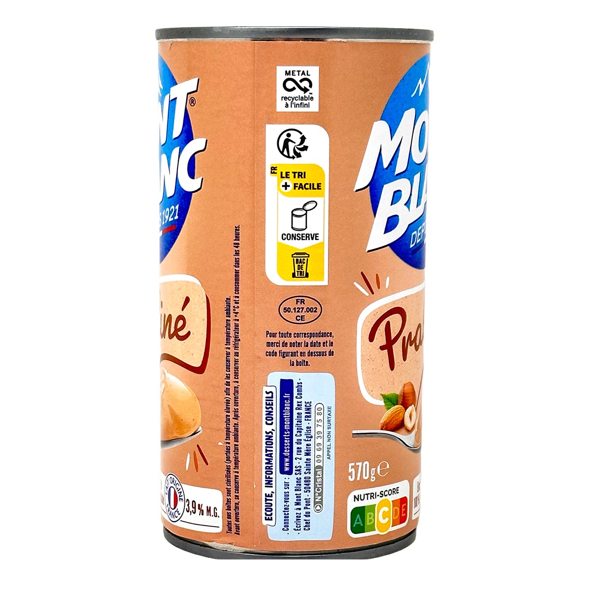 Mont Blanc Praliné Nougat Dessertcreme, 200g: Süße Genussmomente garantiert!