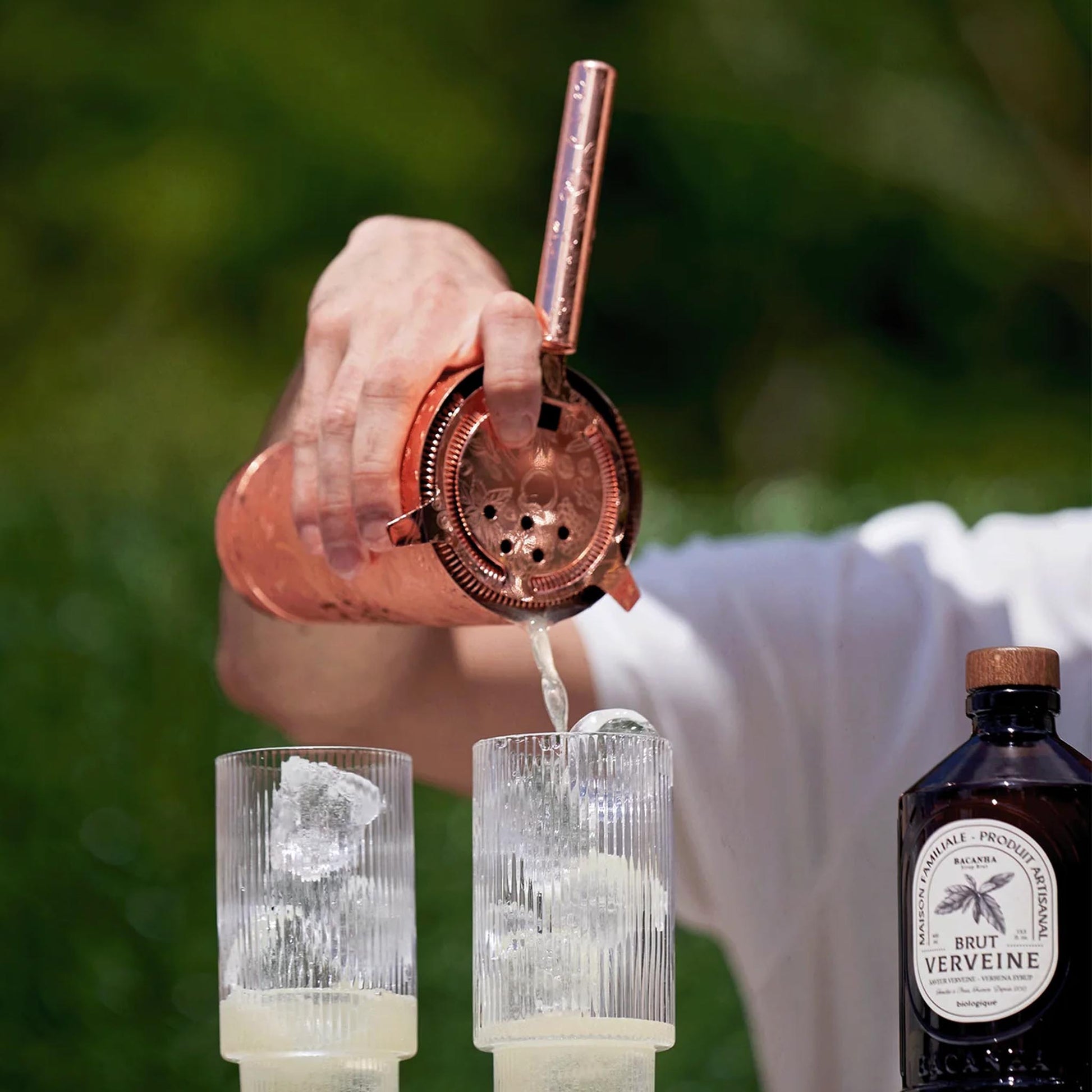 Bacanha Sirop Brut de Verveine Bio Eisenkraut Sirup – französischer Bio-Sirup aus Bio-Rohrzucker in Glasflasche, ideal für Cocktails und Desserts