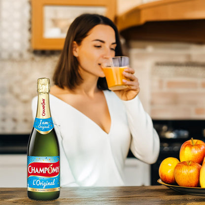 CHAMPOMY original. Apfelsaft mit Kohlensäure versetzt 0,75 Liter alkoholfrei