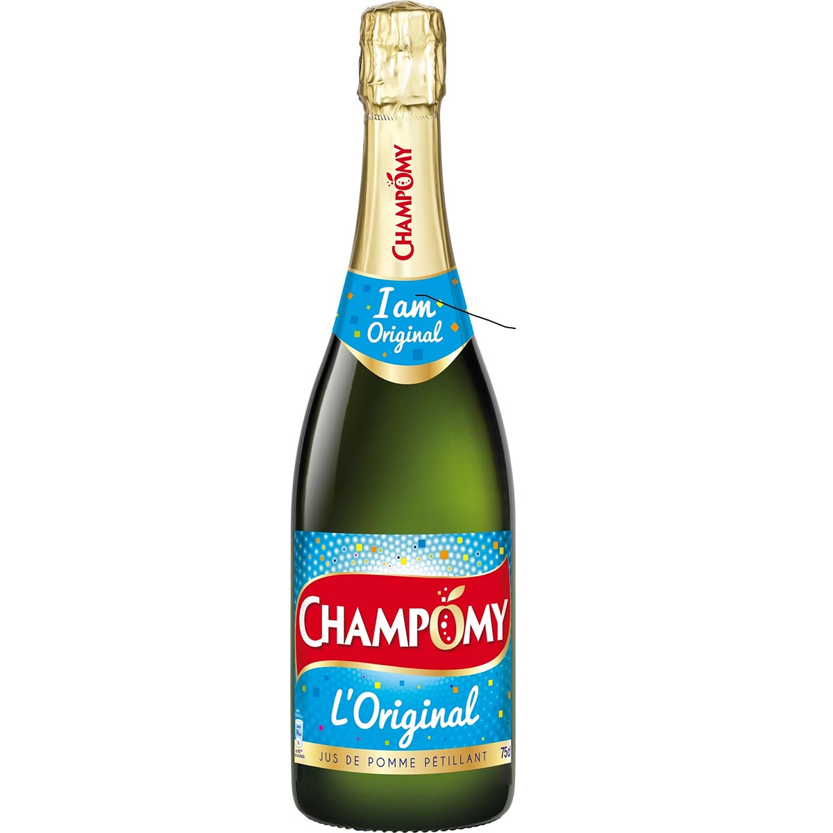 CHAMPOMY original. Apfelsaft mit Kohlensäure versetzt 0,75 Liter alkoholfrei