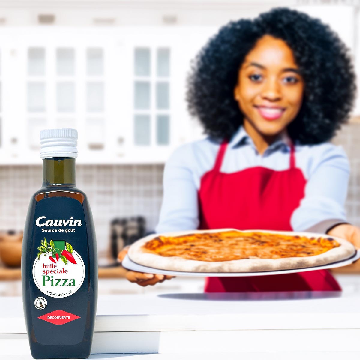 Cauvin Chili-Öl für Pizza, Pasta und zum Grillen - Huile Pimentée 250 ml Frankreich