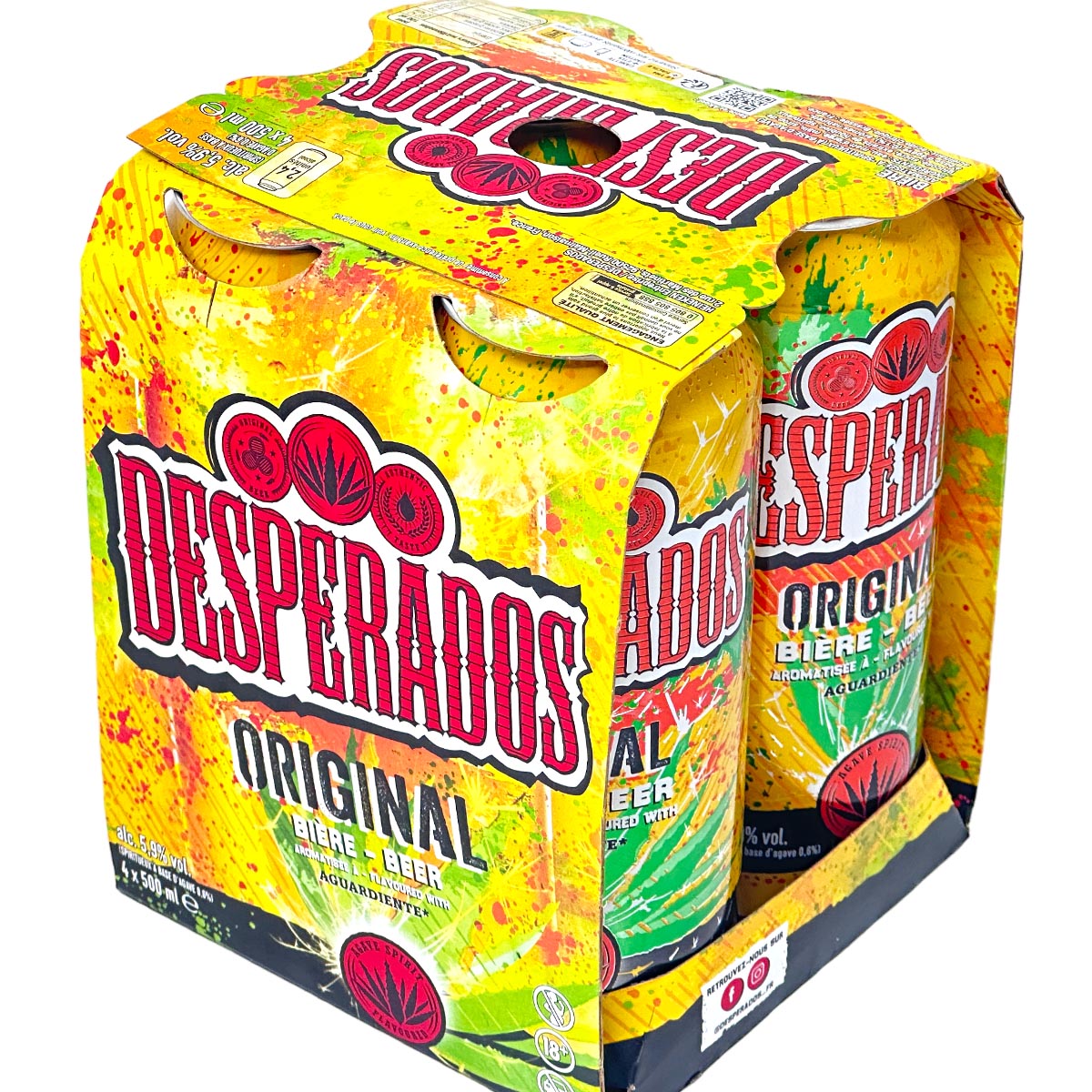 Desperados Original  Biermixgetränk mit Tequila 4 x 0,5 Liter Dose