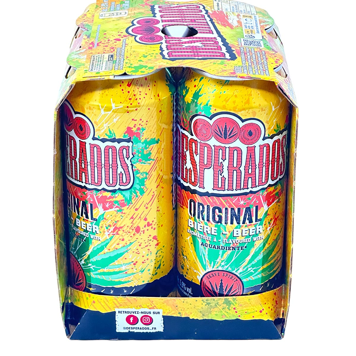 Desperados Original  Biermixgetränk mit Tequila 4 x 0,5 Liter Dose
