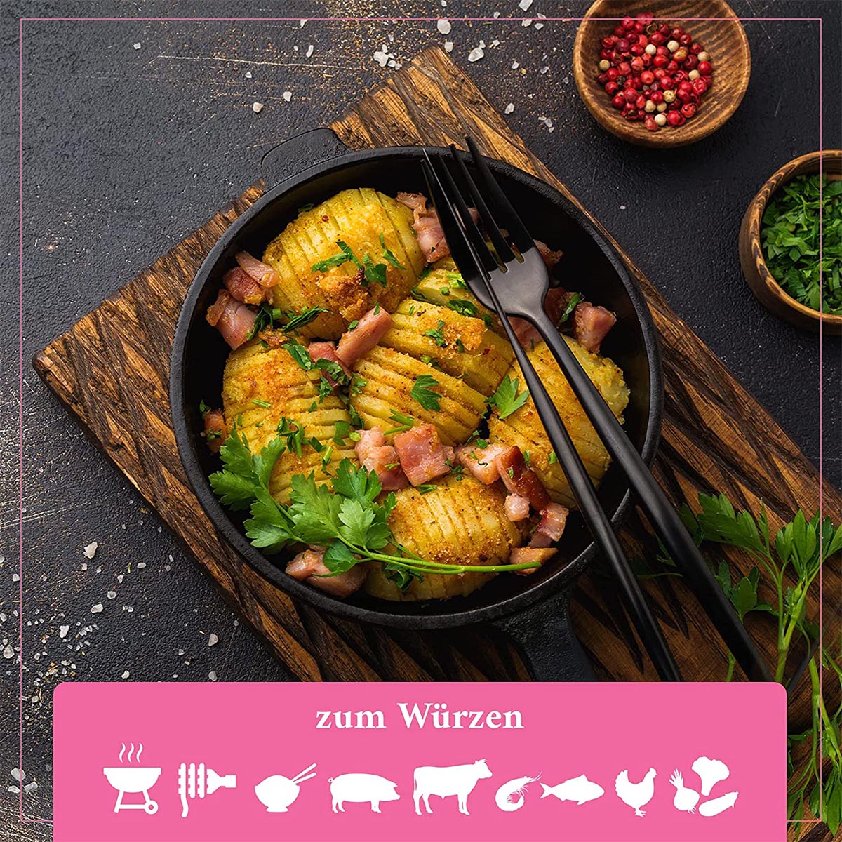 Die BACCYS Gewürzmischung große Auswahl an Geschmacksrichtungen und Größen