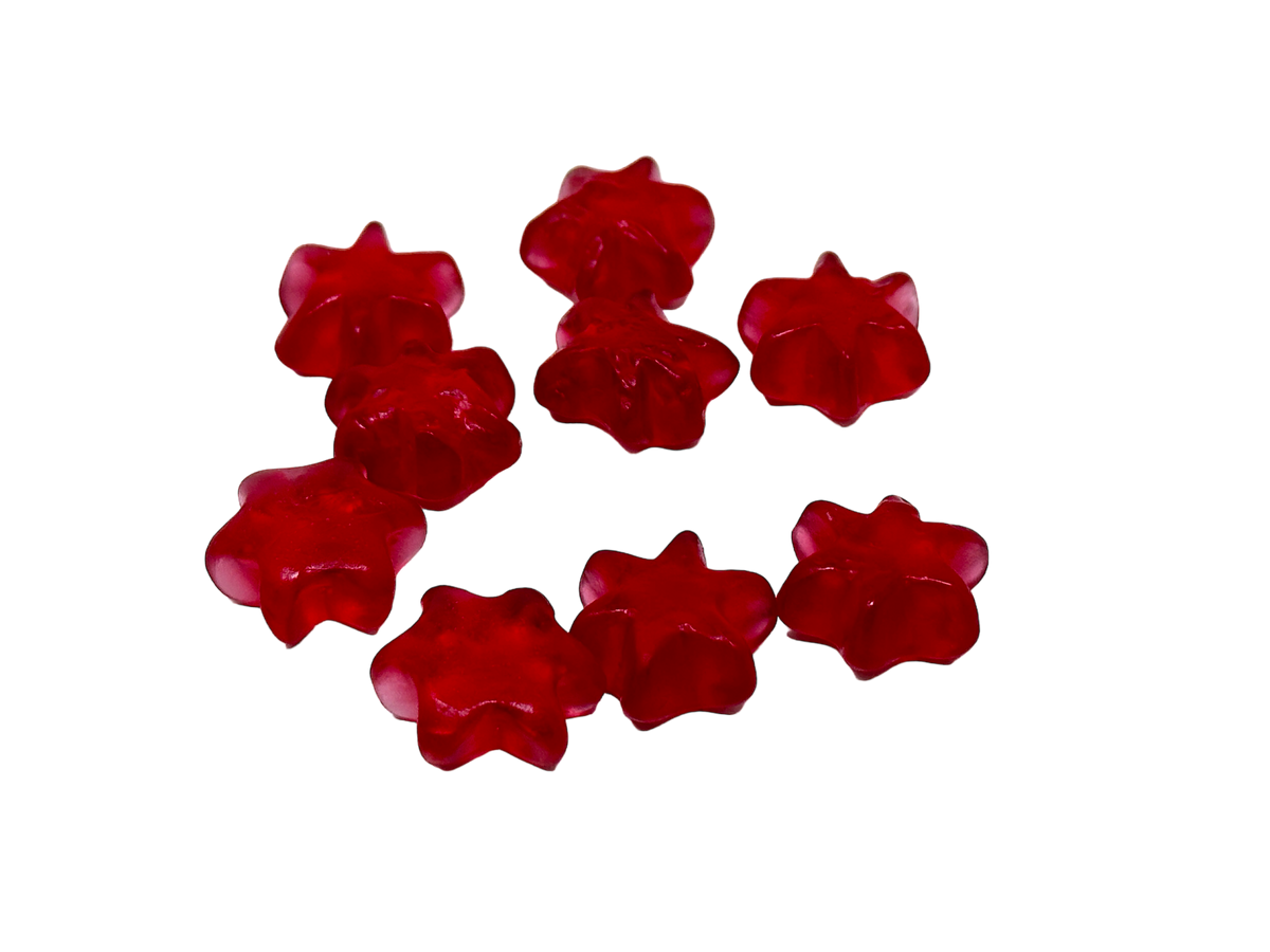 Durbacher Feine Kost - Fruchtgummi Glühweinsterne (ohne Alkohol) 150 Gramm