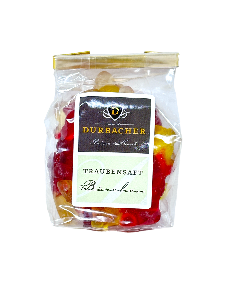 Durbacher Feine Kost - Fruchtgummi Traubensaftbärchen 150 Gramm