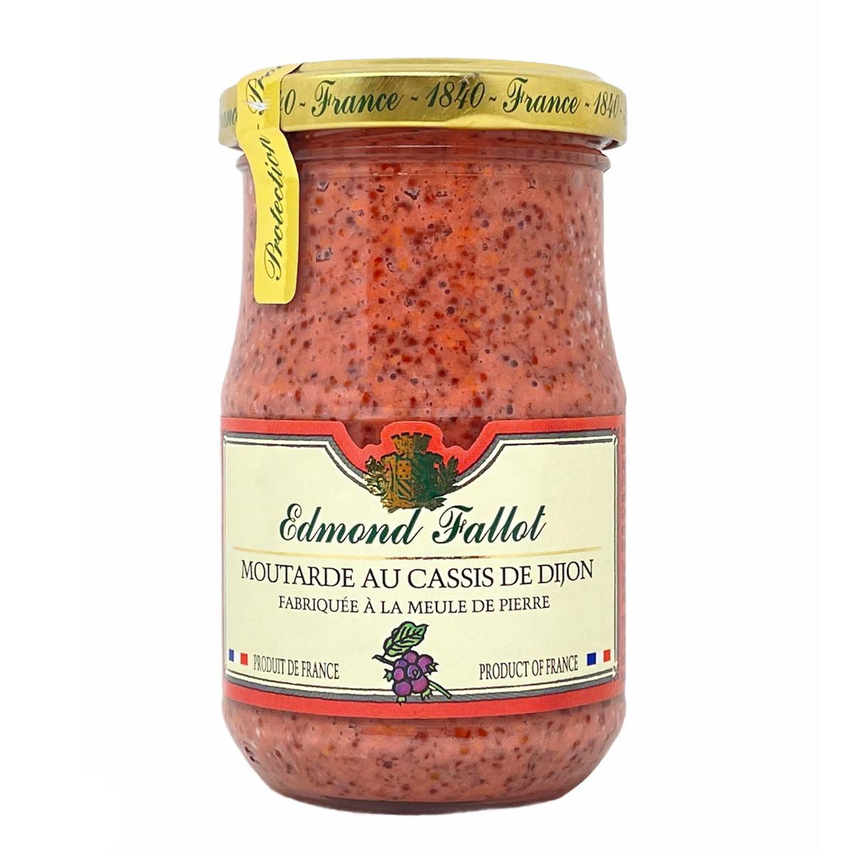 Fallot - Moutarde au Cassis de Dijon 205g: Fruchtiger Genuss aus Dijon