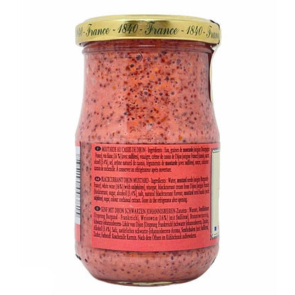Fallot - Moutarde au Cassis de Dijon 205g: Fruchtiger Genuss aus Dijon