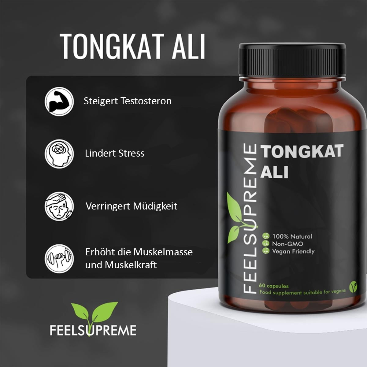 Feel Supreme Tongkat Ali: Natürlicher Testosteron-Booster Energie und Vitalität