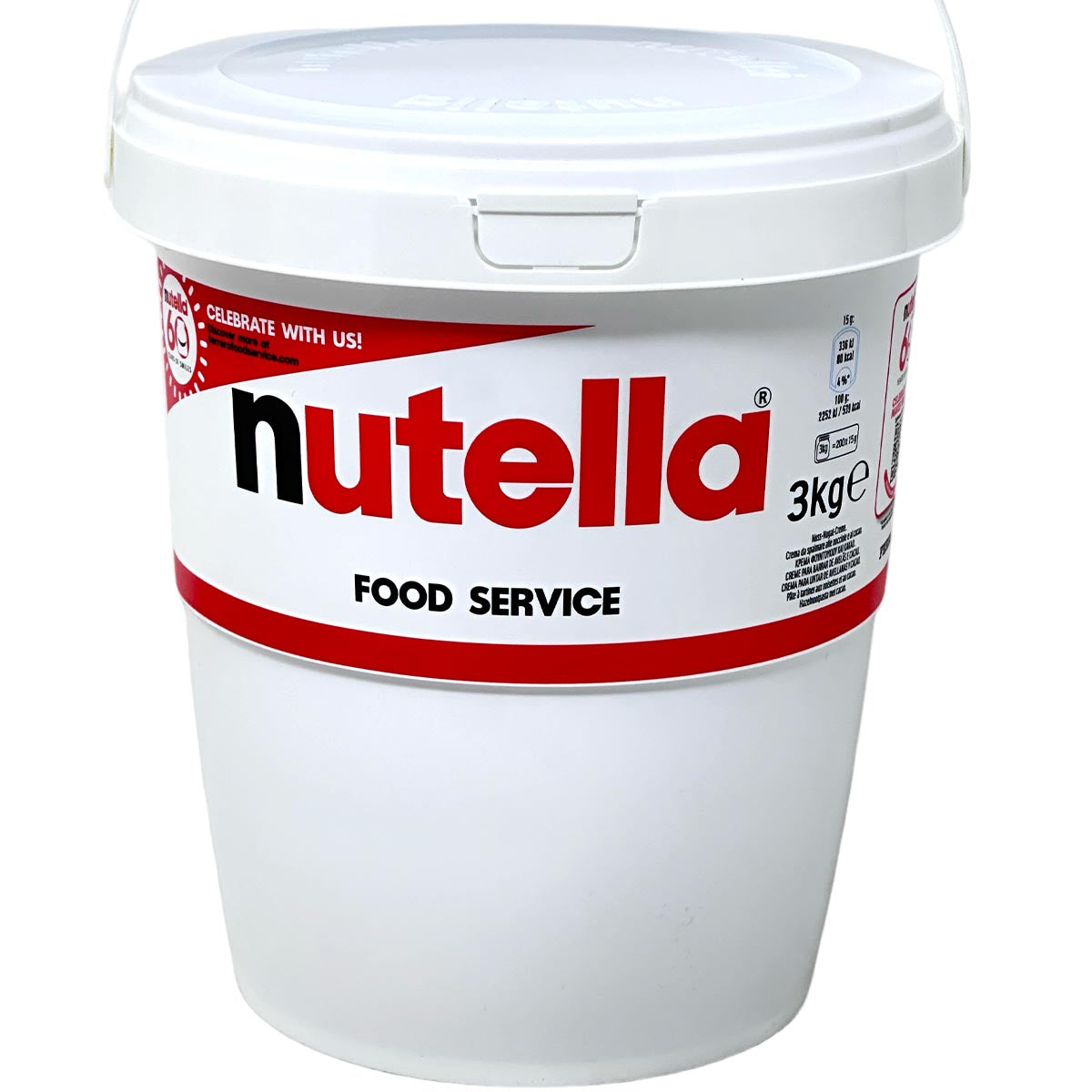Ferrero Nutella BIG Family 2 x 3 kg - Doppelpack Nuss-Nugat-Creme im Eimer