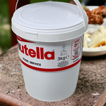 Ferrero nutella im BIG Family Brotaufstrich, Nuss Nougat Creme im Eimer 3 KG