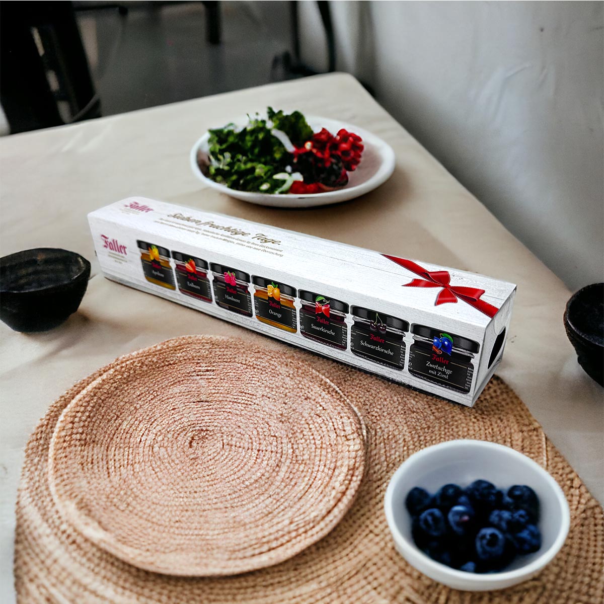 Marmelade aus dem Schwarzwald Faller 7-er Geschenk Set Vielfalt in kleinen Gläsern