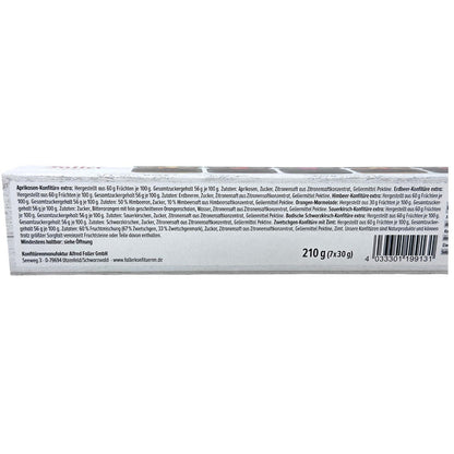 Marmelade aus dem Schwarzwald Faller 7-er Geschenk Set Vielfalt in kleinen Gläsern