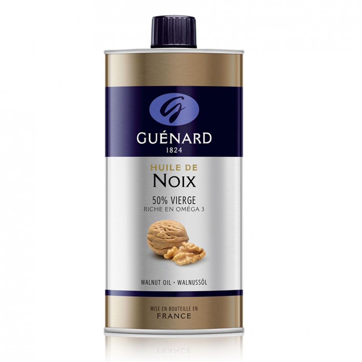 GUÉNARD 50% natives Walnussöl 50% raffiniertes Walnussöl aus Frankreich 1 L